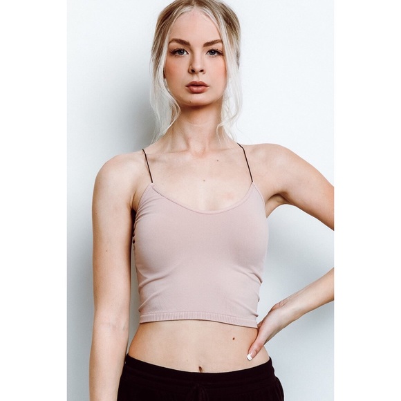 Free People Other - FP  •  Seamless Skinny Strap Brami (Ballet)
